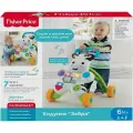 Каталка-ходунки Fisher-Price Зебра DPL54, белый/зеленый/оранжевый