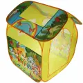 Детская игровая палатка домик 83 х 80 х 105 см Щенки, окошки и дверь из прозрачной сетки, дверь на липучке и завязке