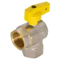 Кран шаровый угловой СТМ CGLFFB муфтовый (ВР/ВР), латунь,     1 шт. Ду 20 (3/4) муфтовый (ВР/ВР)