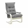 Кресло-трансформер Leset Оливер, Слоновая кость, ткань рогожка Malmo 90 серая