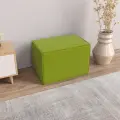 Пуф Куб 40х60 см, велюр салатовый