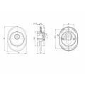 Броненакладка DEF. ECO/OV.4825 (DEF 4825 eco) SN-3 матовый никель