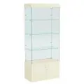 Витрина истра №101 прямоугольная (З/C - стекло), без дверей, Крем Вайс