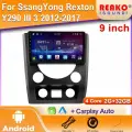 Магнитола для SsangYong Rexton Y290 III 3 2012-2017 , с камерой заднего вида. IPS экран 9 дюймов, Wifi 2din с сенсорным экраном, usb и блютузом.