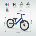 Беговел 18 RUSH HOUR WALKER рост 115-130 см синий. Детский транспорт для детей 6, 7, 8 и 9 лет велобег самокат без педалей