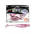 Силиконовая приманка для рыбалки RELAX - Риппер BASS 2,5, длина - 6,2cm, вес - 2,1g, цвет L519 (White, Pink-black Glitter) (15 штук)