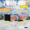 Ошейник I WOOF YOU для собак с принтом Пряничный домик на застежке фастекс ширина 25 мм