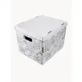 Коробка для хранения вещей и игрушек BOXY момме 38х33х30 см, белый, гофрокартон, в упаковке 4 шт