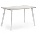 Стол Woodville Тринити Лофт 120 25 мм Юта/Белый матовый Размеры: Высота 750мм Глубина 600мм Ширина 1200мм