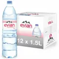 Вода минеральная Evian ПЭТ 1,5 л * 6шт - 2 упаковки