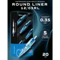 Картриджи для тату WJX Round Liner 1205RL 0.35 мм, 20 шт, одноразовые