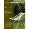 Шезлонг IFERS 22 для бани, сауны и отдыха дома, для дачи, деревянный, раскладной