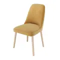 Стул мягкий SEDUM, тон натуральное дерево горчичный