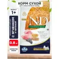 FARMINA DOG N&D ANCESTRAL GRAIN ADULT MINI LAMB & BLUEBERRY низкозерновой для взрослых собак маленьких пород с ягненком и черникой (0,8 кг)