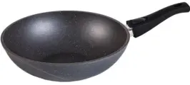 Сковорода WOK Мечта Посуда , со съемной ручкой Гранит black, 28 см, арт. 078802