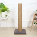 Когтеточка для кошек IvPet Столбик большой, 103*40, Джут, микровелюр, IvPetRoom, серый