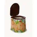 Туалет дачный, h = 36 см, без дна, с отверстиями для крепления к полу, микс