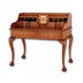 Стол-бюро в стиле Chippendale, красное дерево (mahogany wood), с ящиками и секретами, цвет орех NAA (светло-коричневый)