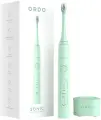 Электрическая зубная щетка ORDO Sonic+ с 4 режимами, таймером, защитным колпачком и зарядным устройством, зеленая