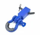 Вставка буксирное устройство 50х50 мм с шаклом и пальцем в квадратный фаркоп (цельная болванка, синий), WA25-4.7BLUE