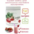 Смесь для молочных коктейлей Актиформула «На Здоровье!» Клубника, 1 кг