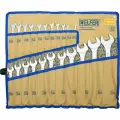 Набор комбинированных ключей 22шт: 6-19 21 22 24 27 30 32 мм сумка HELFER HF002302
