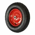 Колесо PARK WB5202, для тачки строительной, пневматическое, 38 см, красное