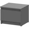 Тумба прикроватная Арника Денвер, ЛДСП, графит, 1 ящик, 30,6x34,8x40,1 см