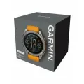 Смарт-часы Garmin Fenix 8 - 51 мм, Amoled Sapphire, Titanium, светло-серый, оранжевый силиконовый ремешок