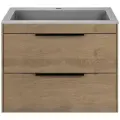 Тумба с раковиной из искусственного камня Vincea Chiara 2D 600 N.Oak, Grey