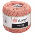 Пряжа для вязания YarnArt Violet 4105 пудрово-розовый 6 шт 50 гр/282 м 100% мерсеризованный хлопок