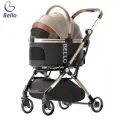 Коляска для кошки с собакой Bello, съемная, нагрузка до 15 кг