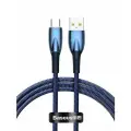 Кабель для быстрой зарядки Baseus Glimmer Series USB - Type-C 100 Вт, 1 метр