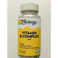 Solaray B-Complex 100 with Aloe Vera (Комплекс витаминов группы B с алоэ вера) 50 вег капсул
