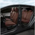 Чехлы Автопилот для Nissan Almera Classic (с подголовниками) с 06-13г. Экокожа, ромб, темно-коричневый, темно-коричневый