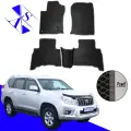 Автомобильные коврики EVA/ЕВА/ЭВА для Toyota Land Cruzer Prado 150 2009-2013 черный темно серый