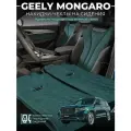 Накидки на сиденья автомобиля Geely Monjaro передние сидения зеленые / чехлы на сидения Джили Монджаро / автомобильные чехлы из алькантары