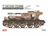 Сборная модель Сирийская самоходная 122-мм гаубица Д-30 D30 на шасси Т-34, RM-5030 фирма RFM 5030, масштаб 1:35