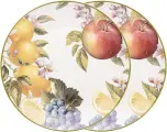 Набор тарелок закусочных 104-796 фрукты 2 шт. 20,5 см
