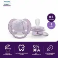 Соска-пустышка силиконовая Philips Avent ultra soft SCF092/03 с футляром для хранения и стерилизации, 0-6 мес, 1 шт.