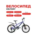 Велосипед детский VELTORY 20D-908/6-ти скоростной / синий/ 10 стальная рама / на рост 120-140см (7-10 лет)