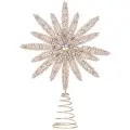 Верхушка на елку Снежинка Мальгер 35 см