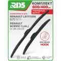 600 400 мм. Комплект гибридных щеток стеклоочистителя RD5 дворники на Renault Latitude; Рено Латитьюд; Renault Scenic I; Рено Сценик 1;