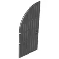 Door 1 x 5 x 10 Curved Top, 2400 Black U