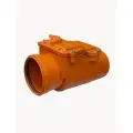 Обратный клапан канализационный, диаметр 110 мм (наружная/цвет рыжий)