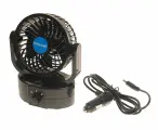 Вентилятор 10см 12V 2-скорости, автовращение, MITCHELL