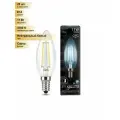 (20 шт.) Светодиодная лампочка Gauss Filament Свеча E14 11W 750lm 4100K 4K прозр. филамент (нитевидная) 103801211 Нейтральный белый. Цоколь E14