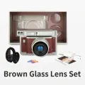 Lomography Lomo'Instant Wide Черная/Белая/Коричневая фотокамера, Brown Glass Lens Set