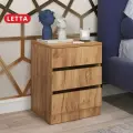 Тумба прикроватная Letta Индиго, с ящиками, ЛДСП, 53х38х41 см