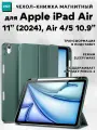 Чехол книжка ESR Rebound Pencil Case для Apple iPad Air 11 (2024) / Air 5 / Air 4 10.9 - Forest Green, зеленый